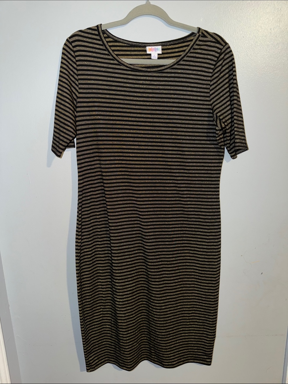 Black & Gold Sheath Dress
